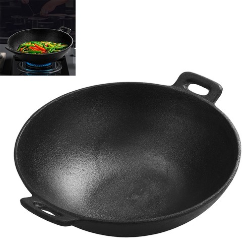 Pre seasoned chinese wok cast - chinese,