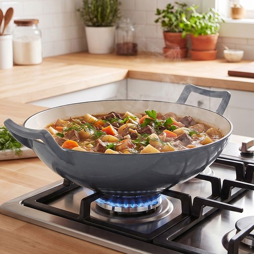 36cm non stick wok cast - non,