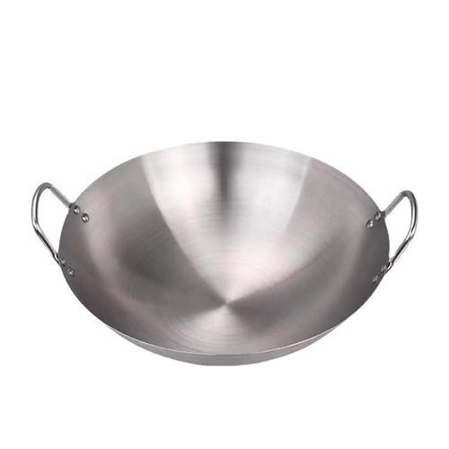 Stainless steel wok - steel, pan