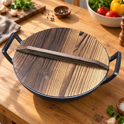 Uncoated cast iron flat - uncoated, flat-bottom