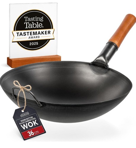 Yosukata 36cm carbon steel - yosukata, wok