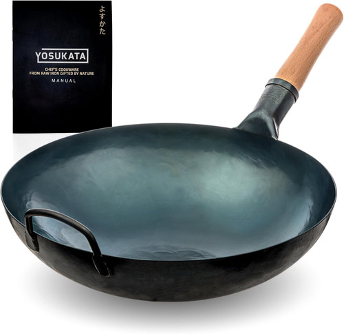Blue carbon steel round - carbon, bottom