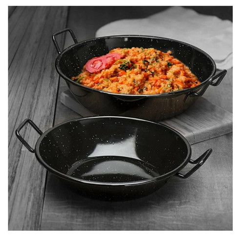Enamel karai wok heavy duty - karai,