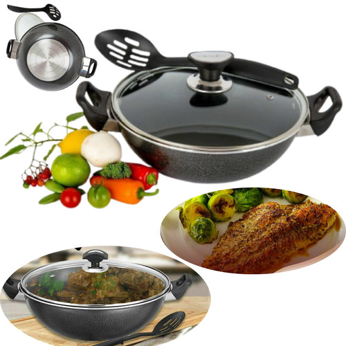 Non stick induction wok pan - non,